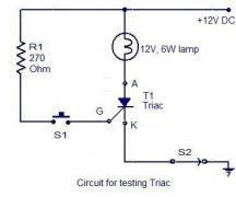 Как проверять симисторы и тиристоры универсальным мультиметром Тиристор где анод катод прозвонка